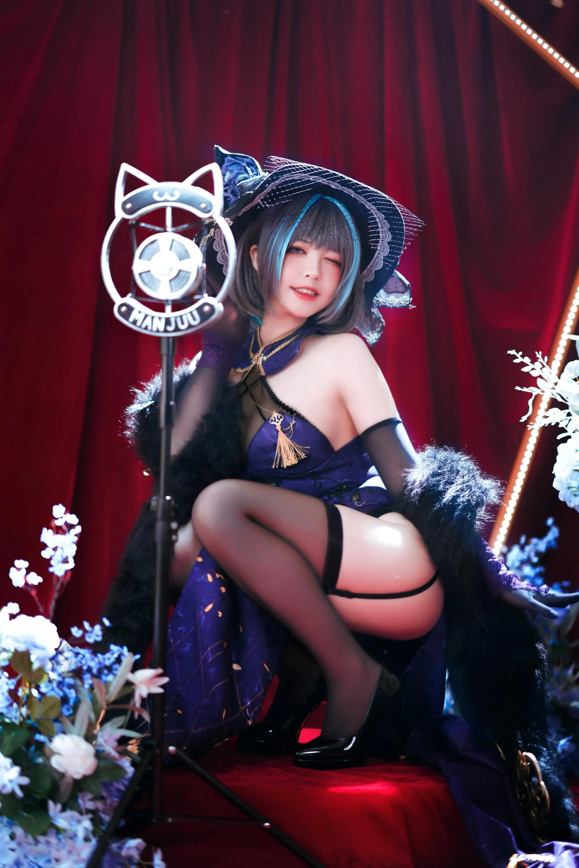 半半子 – NO.52 柴郡旗袍 [44P]插图4